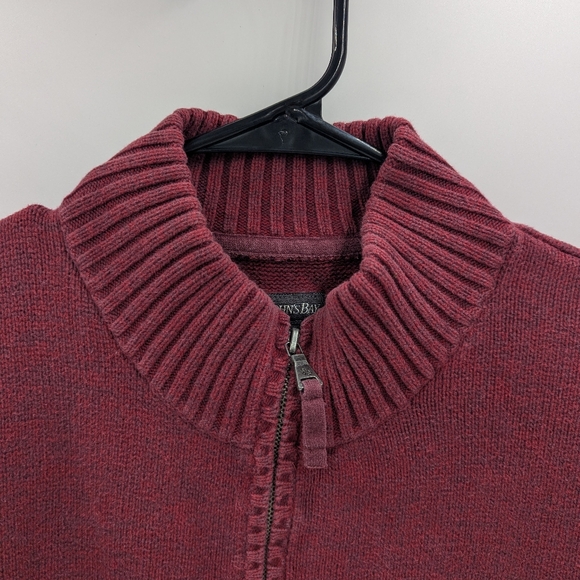 St John's Bay Men's Cardigan Sweater XL Cotton Knit Zipper Everyday Casual Set - Picture 5 of 11